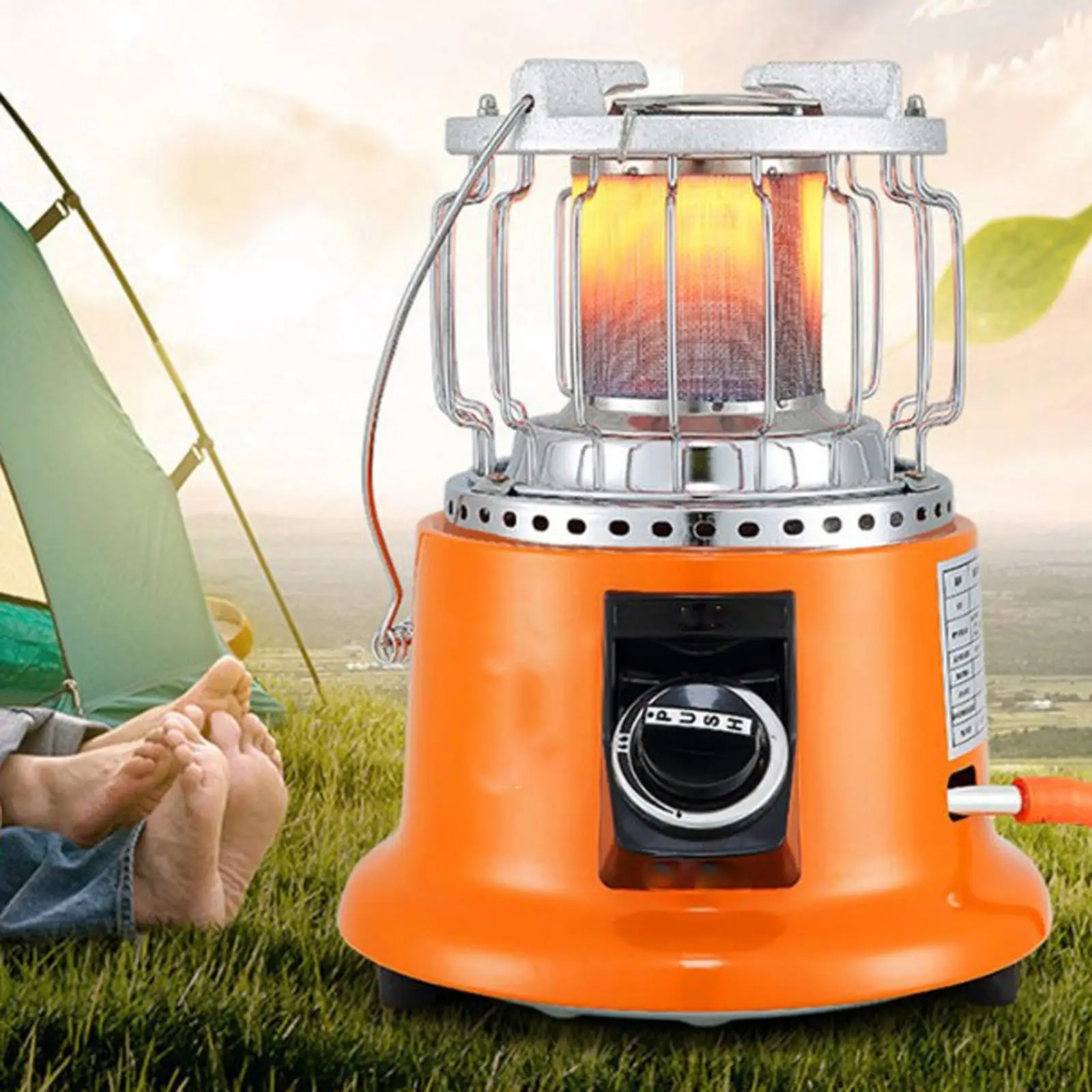 Mini Gas Heater Stove BBQ Grilling Camping Tent Warmer Burner Outdoor Hiking Picnic Adjustable Butane | Спорт и развлечения