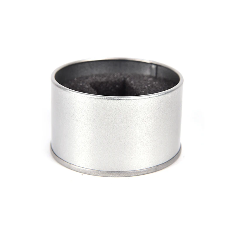 Серебряный круглый металлический чехол для часов с дисплеем 6 5*4 см | Красота и