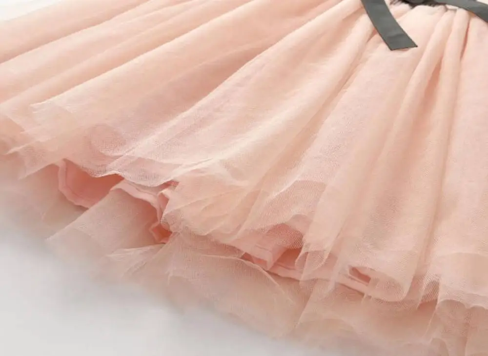 Осень-зима новинка 2019 хлопковая детская одежда платье на бретельках с длинным