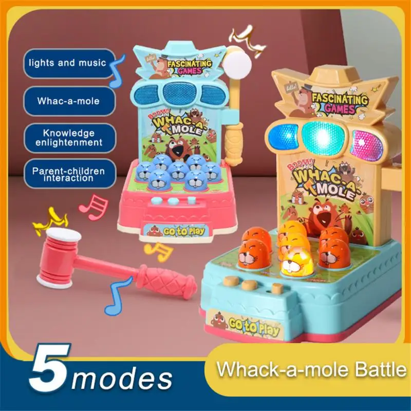 

1-6 Y Baby Cartoon Beat Hamster Education Toy With Music Sound Light Enlightenment Parent-child Interactive Game Montessori Toys