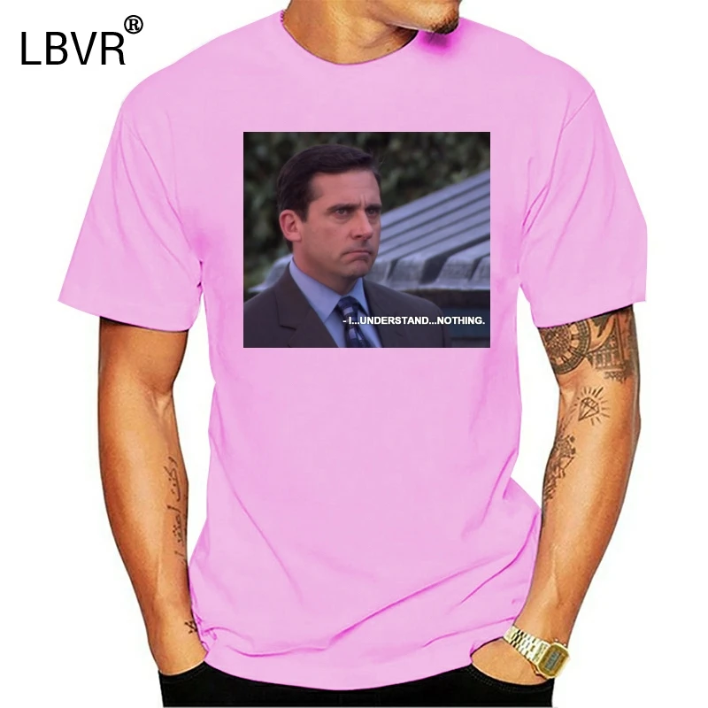 I Undertond Nothing The офис ТВ шоу цитаты забавная футболка унисекс хипстеры Meme Tee|Мужские