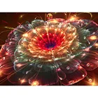 Яркая алмазная живопись YI, абстрактная вышивка с цветами, квадратные и круглые алмазы, Набор для вышивки крестиком, мозаика из страз, домашний декор