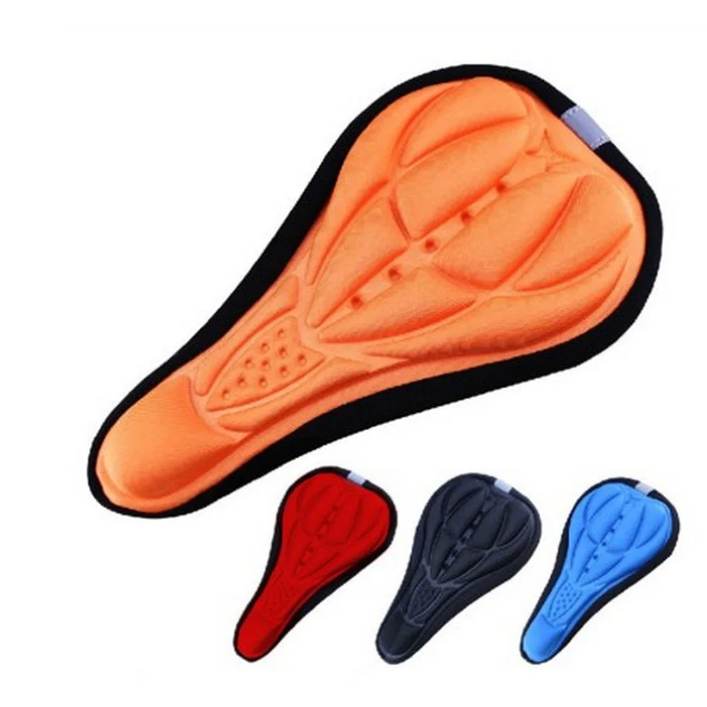 

Bicycle Saddle 3D Rubber Cushion Seat Cover Mountain Bike Cycling Thickening Super Comfortable Super Soft Silicone 4 Colors