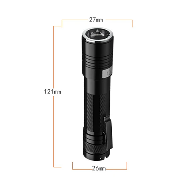 

UV Torch 365nm Portable Rechargeable for Pet Urine Detector with Aluminium Housing Charger Battery Included TN99