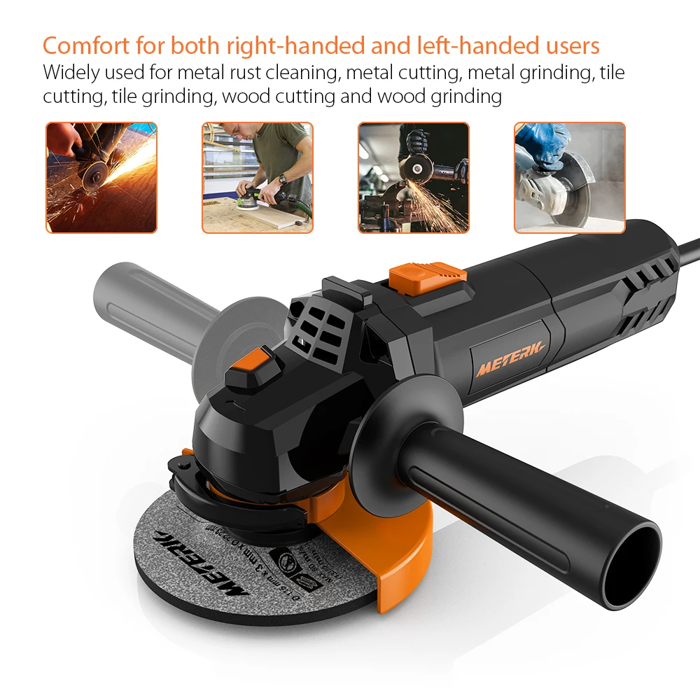 Профессиональная электрическая шлифовальная машина Meterk набор шлифовальных