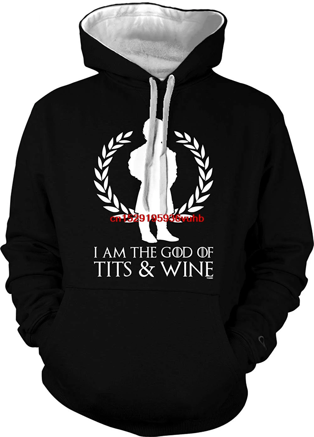 Толстовка унисекс с капюшоном I Am The God of Tits & Wine GOT Tyrion| |