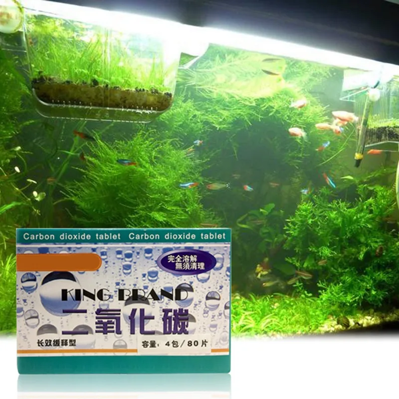 80 шт./лот Аквариум CO2 углекислый планшет для растений аквариум рыб водный
