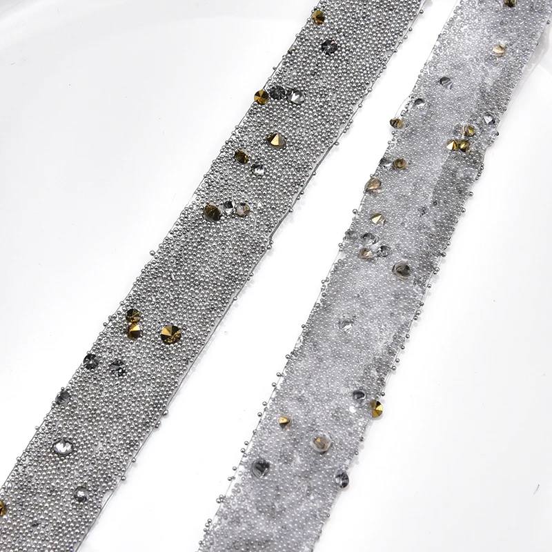 1 5 см ширина железные бусины стразы отделка сетка Стразы цепочка Кристалл Лента