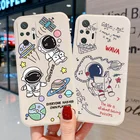Чехол Poco X3 Pro с астронавтом, мягкий чехол для Xiaomi Redmi Note 10, 9 Pro, 8, чехол для Note9 Pro, 11, 9S, 10S, Little X3, 9 T, 9C, NFC, 9 T, 9A, чехол