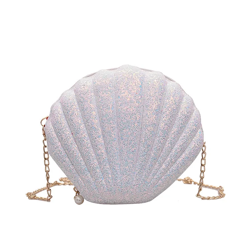 

Bag Women 2020 Summer New Shoulder Bag Cute Sequined Mini Shell Bag Tide Diagonal Accessory Bag Shoulder Bag Cross Body Bags