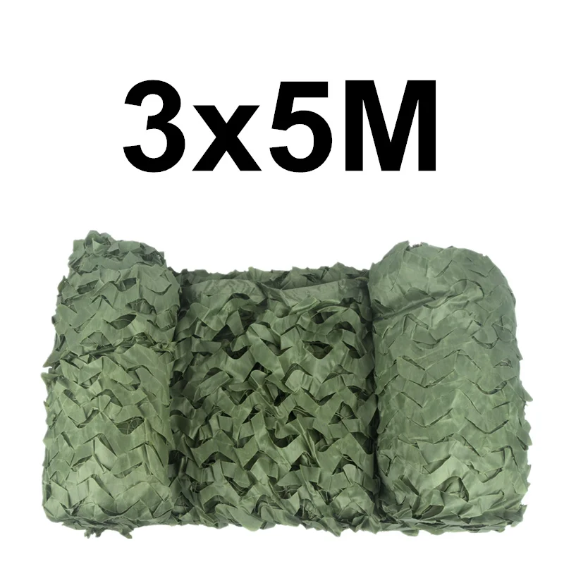 Green WELEAD 3x5 м усиленная камуфляжная сетка военный белый синий песок черный садовый тент скрывающие сетки наружные навесы 3x5 5x3 3*5 м 5*3 м - Цвет: Green