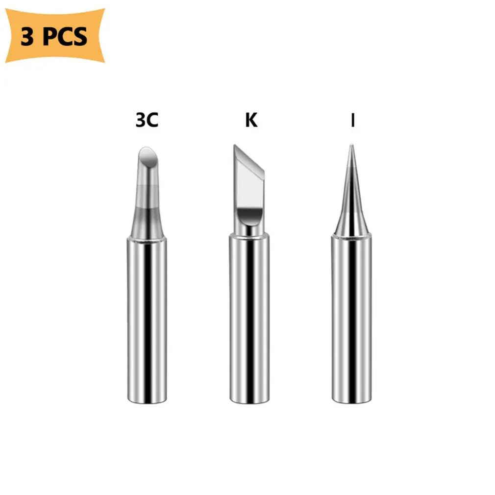 

Soldering Iron Tips Pure Copper Soldering Iron Tip Lead-free Solder Tips Welding Head Soldering Tools