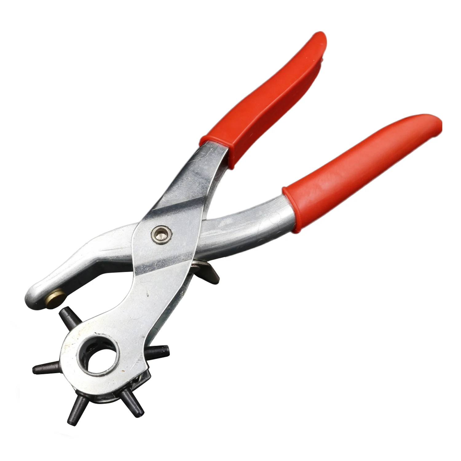 Дырокол для кожи сверхпрочный вращающийся ручной 6 размеров щипцы ремней