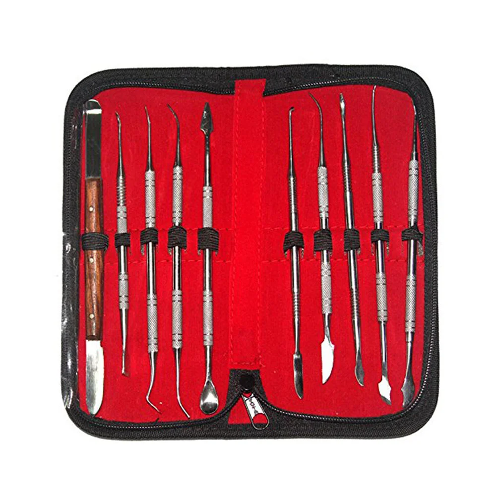 

Набор инструментов для восковой резьбы из нержавеющей стали, 10 шт. (серебристый)