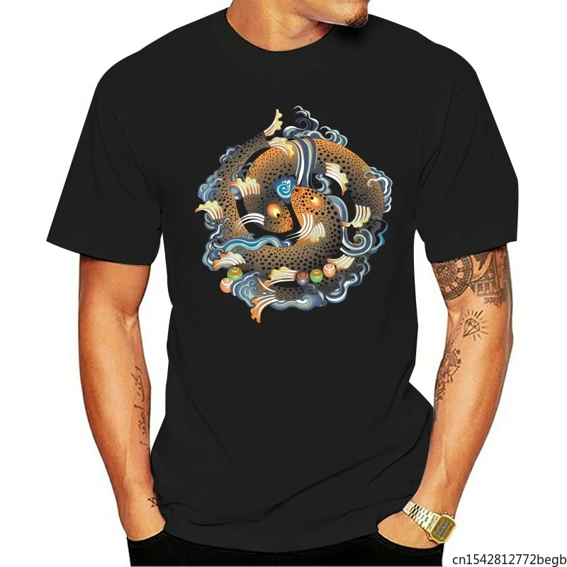 

Mandala Lotus Yin Yang Fish Japenese Art Men's T Shirt