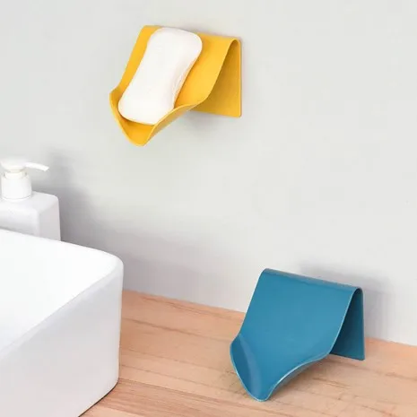 

1Pc Practical Powerful Adhesive Drainage Soap Durable Holder Storage Container Household Merchandises Portable Soap Dishes Hot