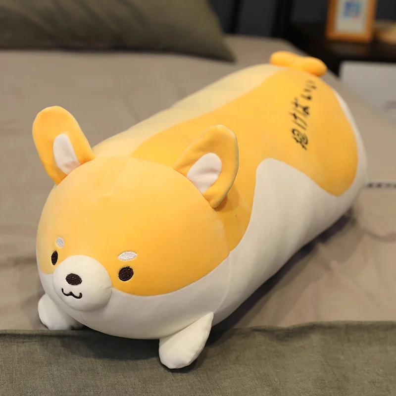 

70CM Kawaii Plush Panda Dinosaur Shiba Inu Pig Penguin Plush Long Pillow Cushion Stuffed Soft Animals Plush Toys Girls Baby Gift