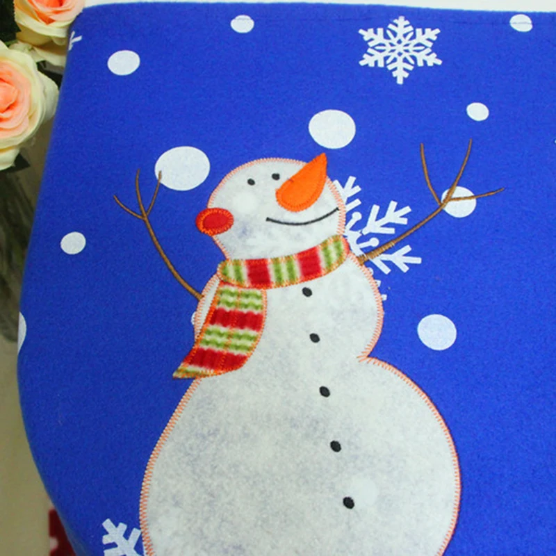 3 шт. уборная Туалет чехол для сиденья коврик Рождественский набор ванной