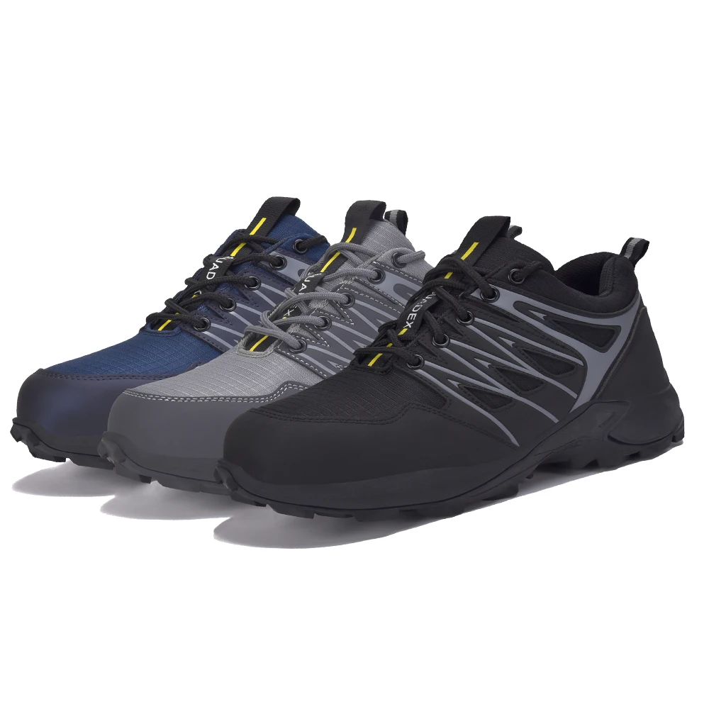 

BAOLESEM Man Work Shoes Safety Shoes Man Steel Cap Toe Anti-smashing Safety Sneakers Lightweight Water-resistance New Arrival
