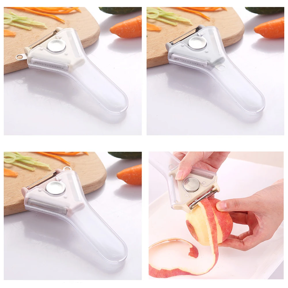 Многофункциональный вращающийся очиститель 3 в 1 Овощи фрукты нож морковь