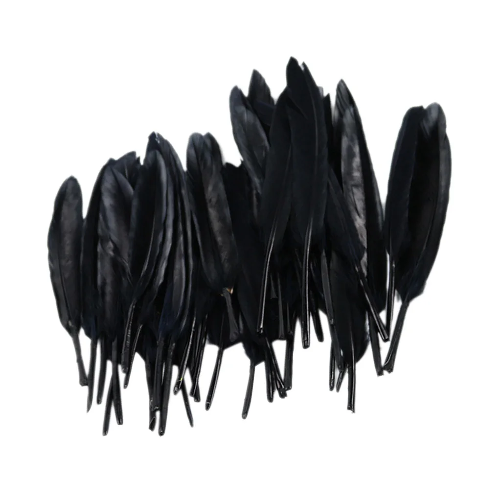 50 шт./лот натуральное гусиное перо сделай сам украшение одежды для шитья