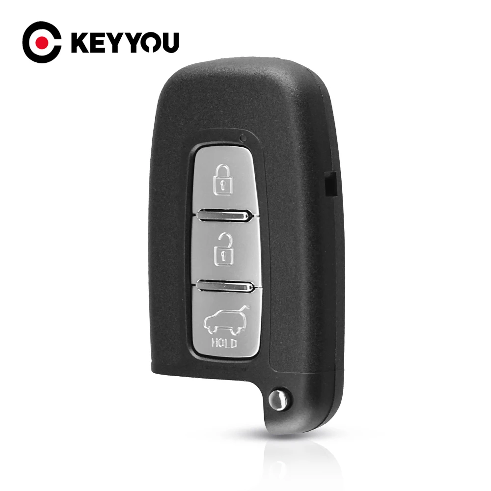 

KEYYOU For Hyundai IX35 Sonata 8 Elantra Kia K2 K5 Sportage Forte Replacement Shell 2/3/4 Button Smart Remote key Case