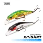 Тонущий гольян KINGDOM KINGART, 6 г, 60 мм, 9 г, 80 мм, 18, 5 г, 105 мм, приманка для рыбной ловли с тройным крючком VMC, джеркбейты, рыболовные приманки