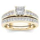 кольцо женское парные кольца кольца 2021 тренд набор колец кольца для женщин украшения 2021 бижутерия бижутерия люкс качества обручальные кольца Женское Обручальное кольцо с квадратным фианитом, 2 шт.