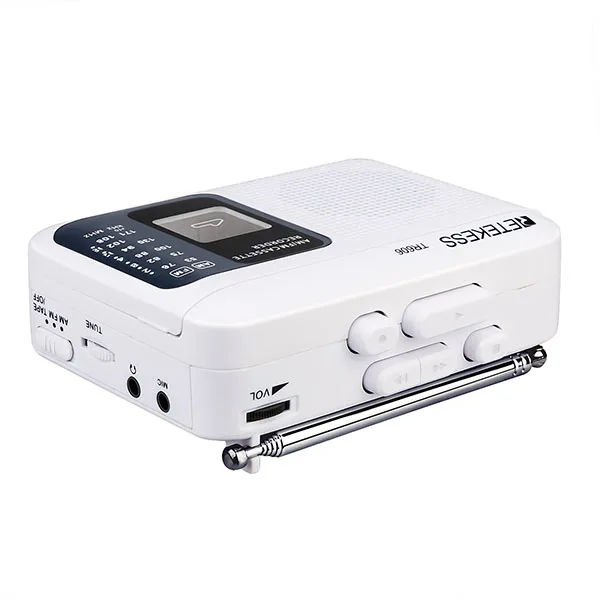 Retekess TR606 2 Band FM/AM портативное радио с воспроизведением кассеты Диктофон поддержка Встроенный/внешний микрофон Запись