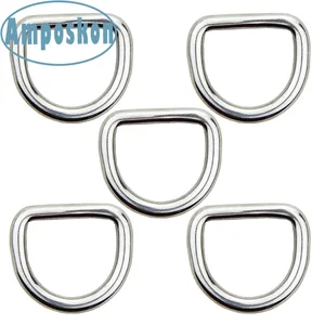 5 шт., уплотнительное кольцо и D-образное кольцо из нержавеющей стали 316, полированная сварная ширина 15, 20, 25, 30 мм, Аксессуары Для Каяка, лодки, морской надувной катер