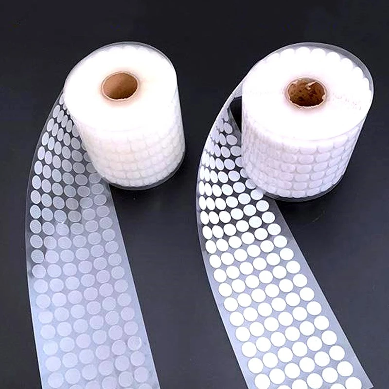 100 пар 10/15/20 мм Самоклеящиеся круглые прозрачные детские крепежные ленты прочная