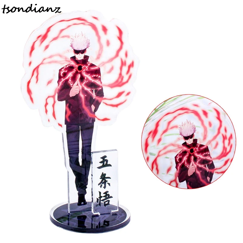 

Anime Jujutus Kaisen Acrylic Figures Model Manga Figures Satoru Gojou Itadori Desk Decor Ornaments 21cm Double Side Printed