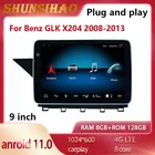ShunSihao android все в одном мультимедиа для 9 дюймового Benz GLK X204 2008-2013 GPS навигатор автомобильное автоматическое Радио Стерео 128 Гб 4G LTE