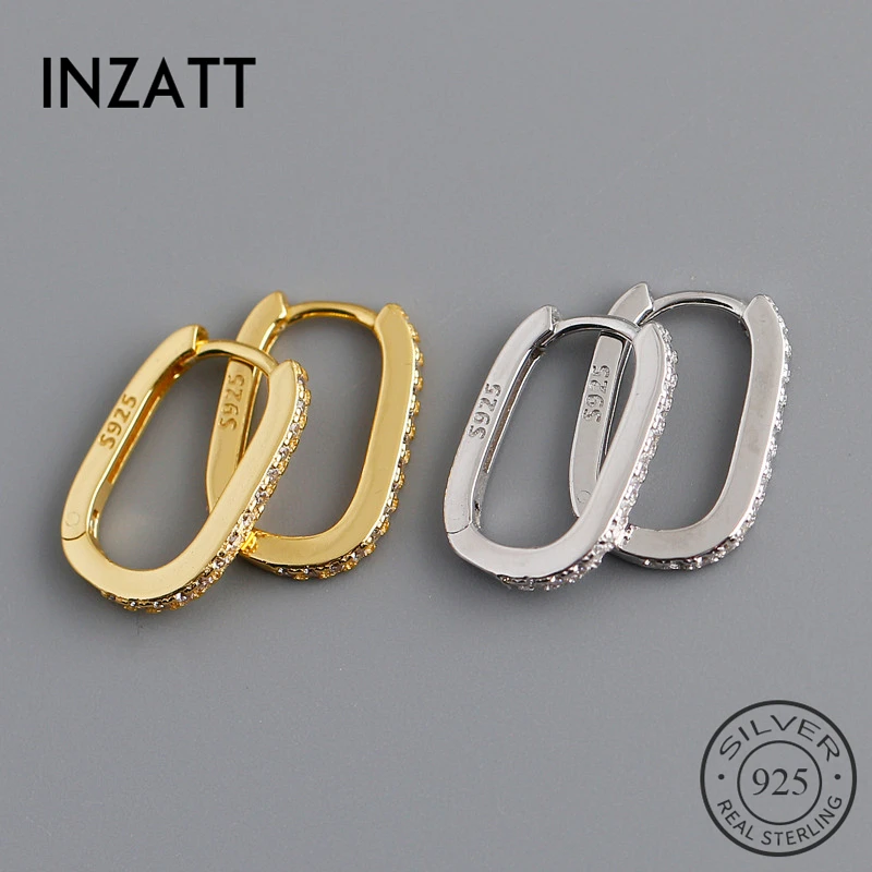 

INZATT INS/Лидер продаж, настоящие 925 Стерлинговое Серебро циркон ожерелье и серьги стерлингового для модные женские туфли в стиле панк ювелирны...