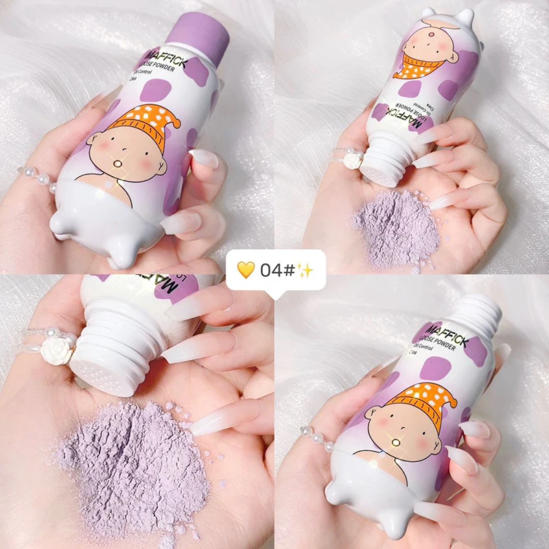 1 ПК Маленькая детская бутылочка рассыпчатого пудры с матирующим эффектом, долговременным консилером, водонепроницаемым прозрачным финишным покрытием TSLM1