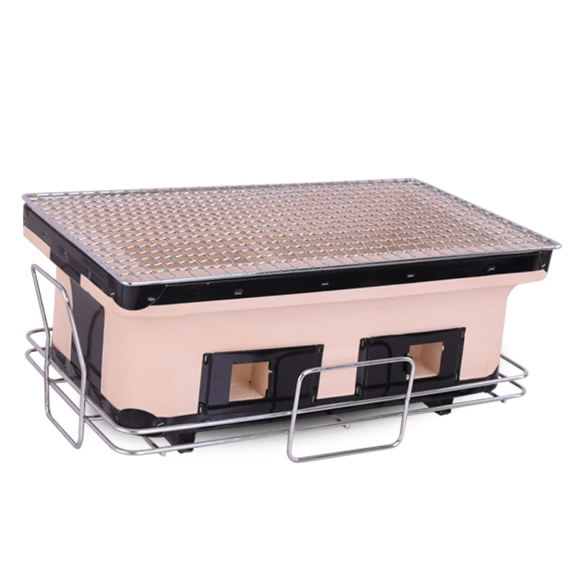 Kaufen Japanischen Ton Ofen Haushalt Keramik Handmadebarbecue Holzkohle Ofen Picknick Outdoor Indoor Alten Carbon Herd Platz Mini BBQ Grill