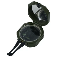 ziyouhu multiple function army green geological compass waterproof fluorescent metal compass for outdoor survival camping hiking