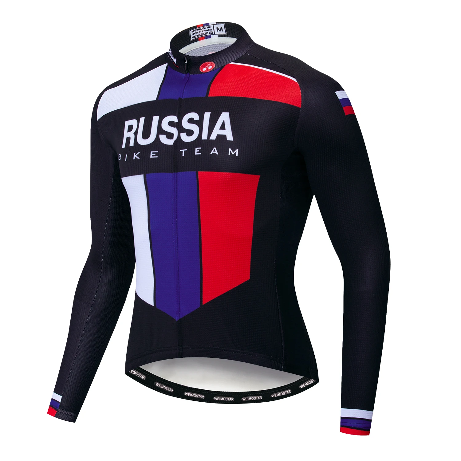 Футболка мужская с длинным рукавом рубашка для езды на велосипеде красная