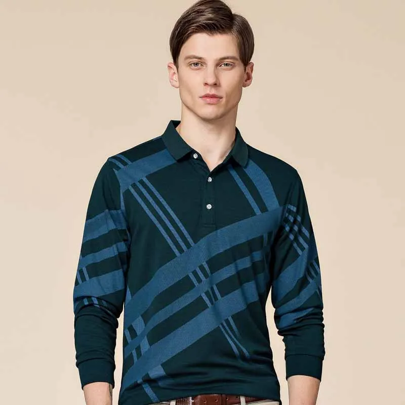 

High Quality Men Polo Shirt Casual Long sleeve polo shirt New Arrival t-shirts YP8606