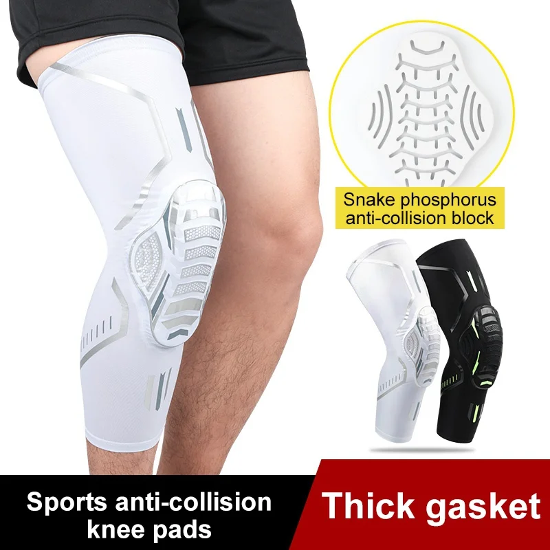 

1Pcs Breathable Absorb Sweat Basketball Knee Pad Honeycomb Shockproof Long Leg Sleeves Knee Brace Football Sports Knee Guard