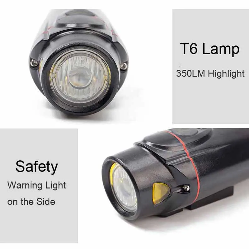 

Bike Light Rainproof USB Rechargeable LED 2200mAh MTB Front Lamp Torch Headlight Flashlight Cycling Bicycle Rear Tail Light Set