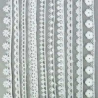5yards quality white lace trim ribbon tape 10 40mm lace trim diy embroidered handmade clothes sewing lace fabric ribbon craft