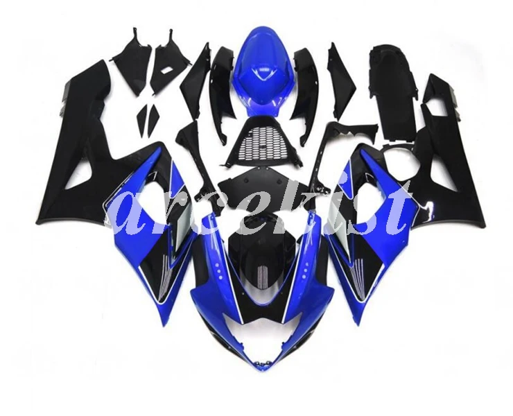 

Новый ABS литья под давлением мотоцикл весь обтекатель комплект подходит для SUZUKI GSX-R1000 K5 2005 2006 05 06 GSXR1000 черный синий хороший