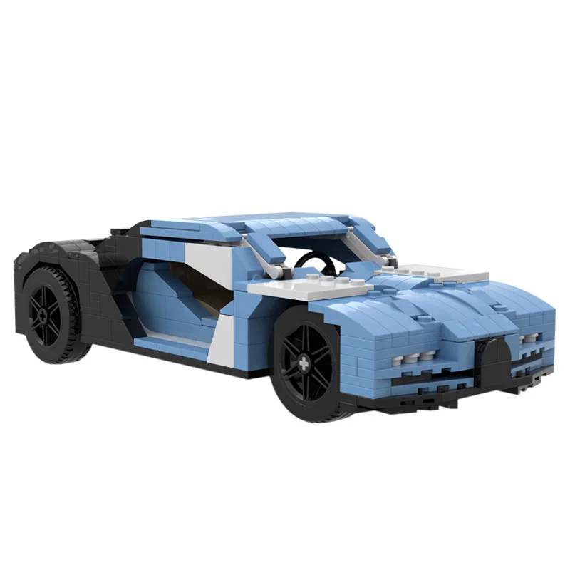 

MOC Chiron Simulation Racing Car Collection Model 385pcs Building Blocks Diy Toys Bricks Educational Xmas Gift For Kid