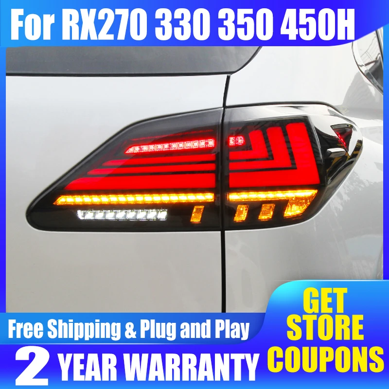 Taillight For Lexus RX RX270 330 350 450H 2009-2014 Headlight LED DRL Running Light+Dynamic Turn Signal LED Brake Light Assembly