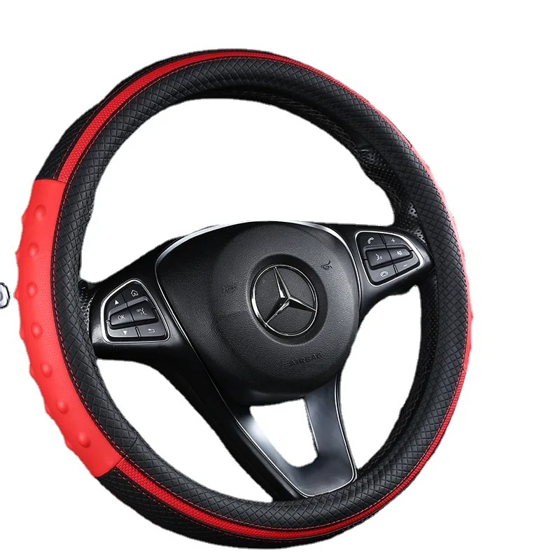 

Steering wheel cover car handle cover car interior steering wheel handlebar cover simple fashion steering wheel cover six colors