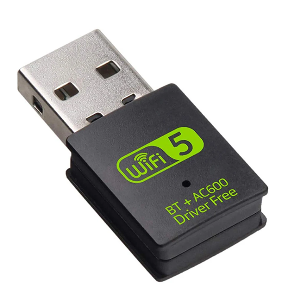 Сетевая карта 600 Мбит/с wifi + BT 2 в 1 беспроводной нано USB-адаптер Новое поступление