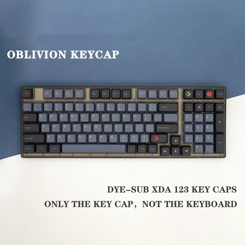 123 клавиш/комплект колпачки для клавиш GMK Oblivion с сублимационной печатью PBT XDA Profile