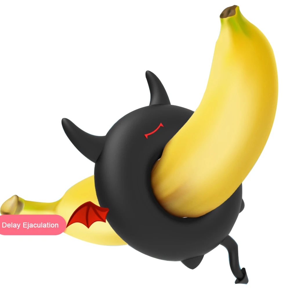 Кольца для пениса с маленьким дьяволом задержка эякуляции мягкое Силиконовое