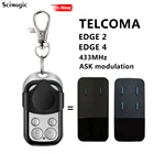 Управление гаражом TELCOMA EDGE 2, передатчик EDGE 4 433 МГц, Открыватель барьера для двери с фиксированным кодом